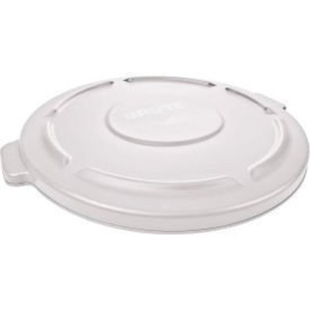 RUBBERMAID COMMERCIAL Rubbermaid® Flat Lid For 20 Gallon Brute Round Trash Container, White - 2619-60 FG261960WHT
